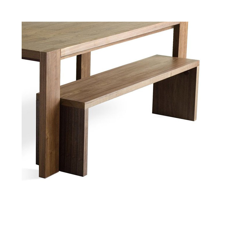Plank Dining Bench, Walnut