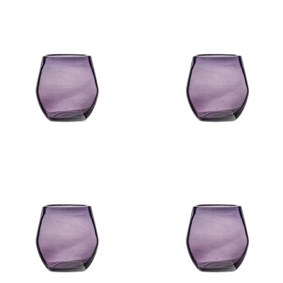 10 verres à vin sans pied 10 Strawberry Street Morado