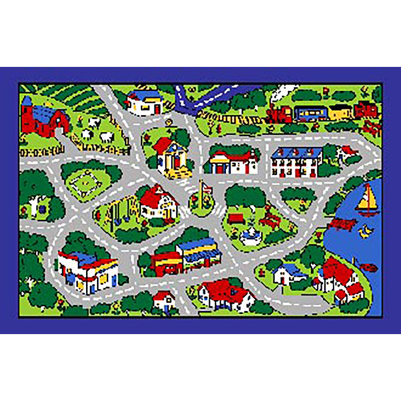 Tapis gris Struck Kids, Rectangle 3 pi x 5 pi