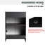 Armoire de salle de bain autoportante 24 po avec lavabo en résine blanche, portes à fermeture douce et poignées en métal - style évier garde-robe moderne-248764206-248764200