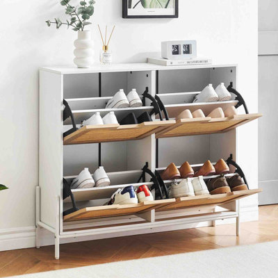 16 Pair Shoe Storage Cabinet