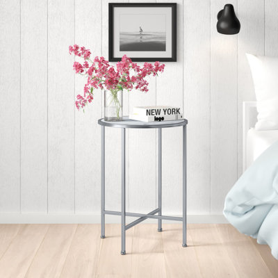 Benvolio Round End Table with Metal Frame