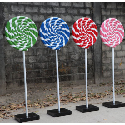 Henebry Swirl Lollipop Over Sized Statue