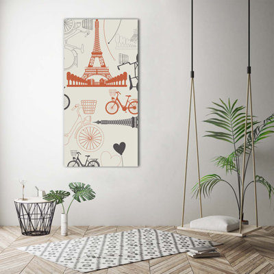 France Symbols - Wrapped Canvas Print