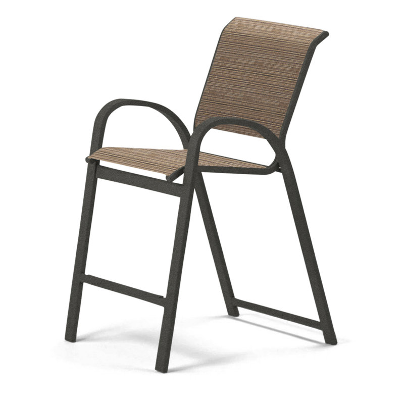 Tabouret de bar 42 po Holna, Performance de l'écorce, Graphite texturé