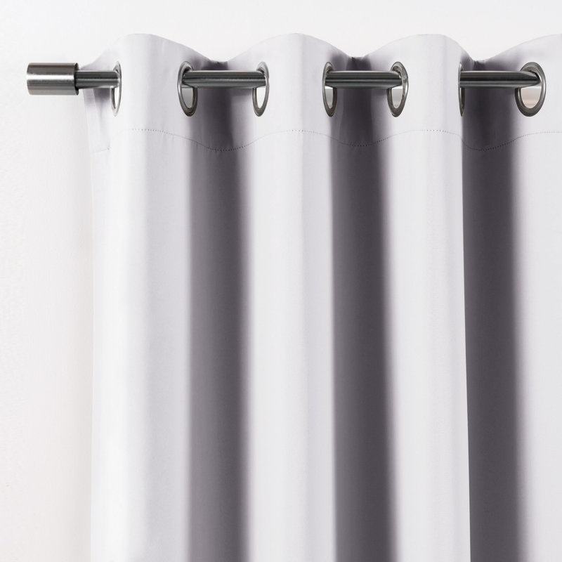 Schaeffer Solid Blackout Thermal Grommet Curtain Panels, 52" W x 84" L, Vapor