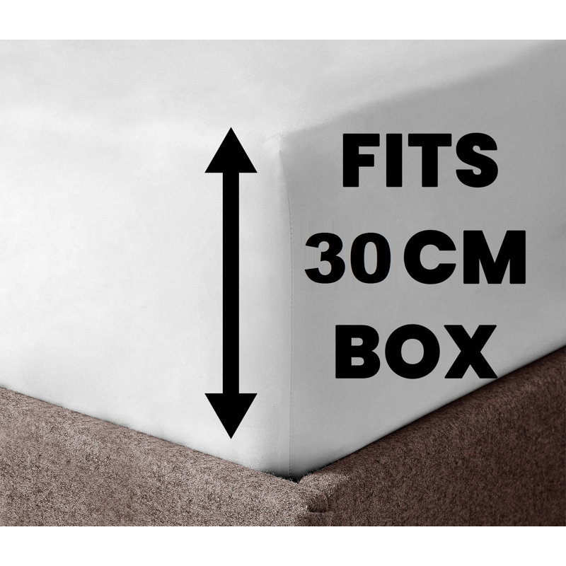 Pada 100% Cotton Fitted Sheet, 90 x 190 cm, White