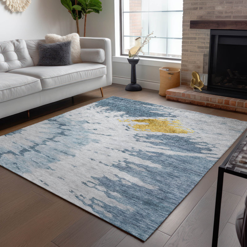 Tapis d'intérieur / extérieur antidérapant Melania, Rectangle 9 pi x 12 pi
