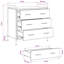 Drawer Cabinet Engineered Wood Storage Unit Modern Furniture Home-499807496