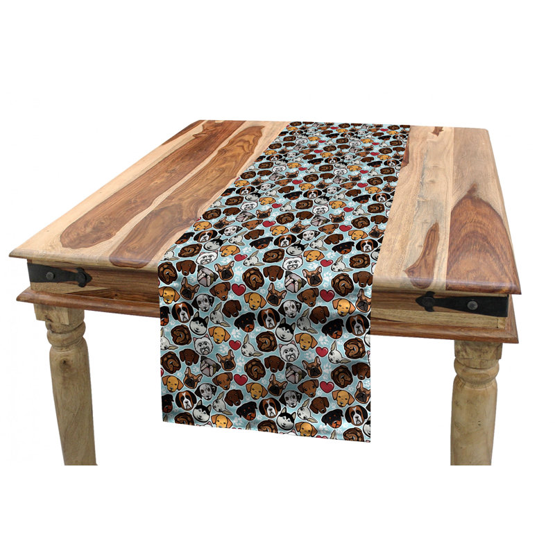 Chemin de table géométrique, 72 po x 16 po