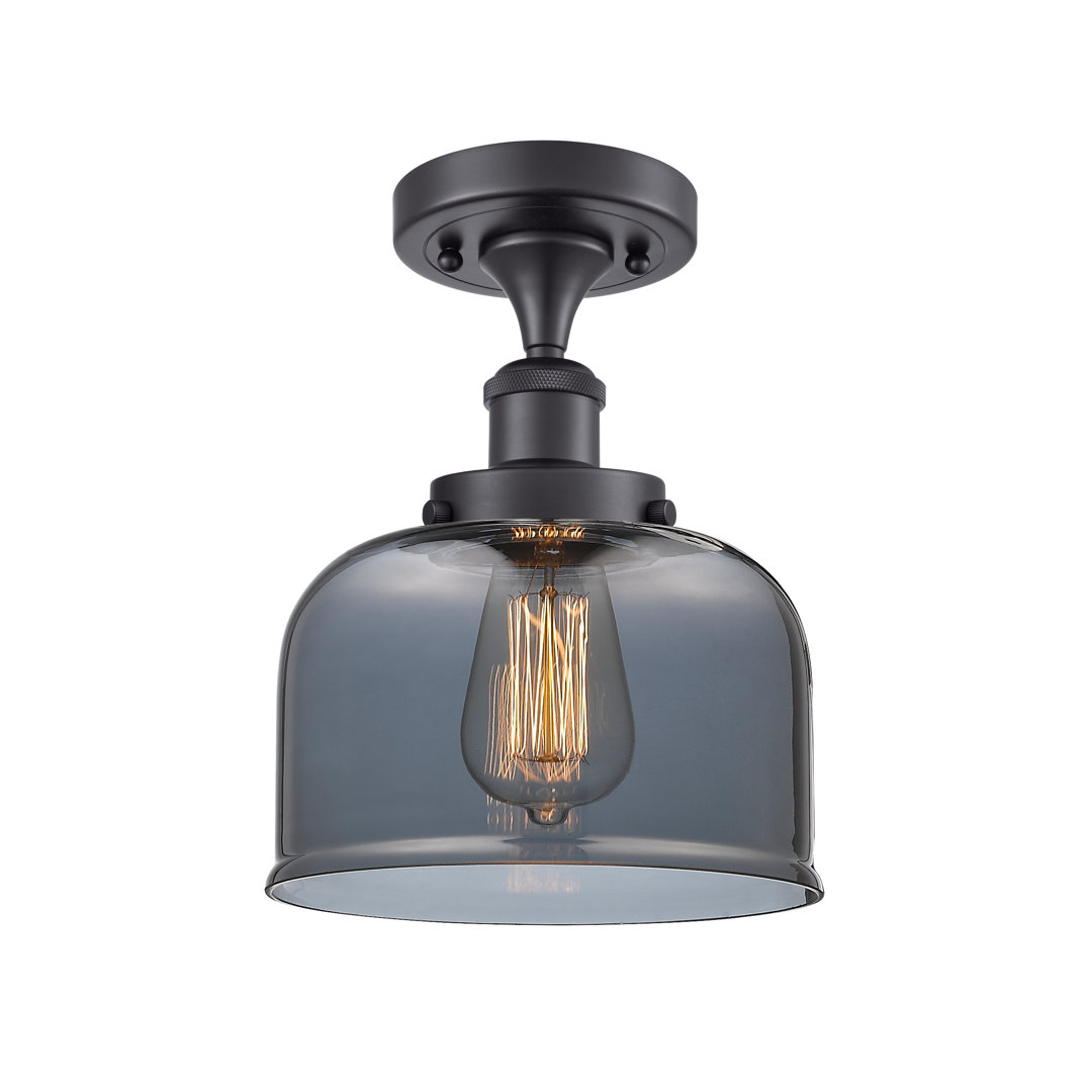 Glass Semi Flush Mount Red Barrel Studio® Shade 