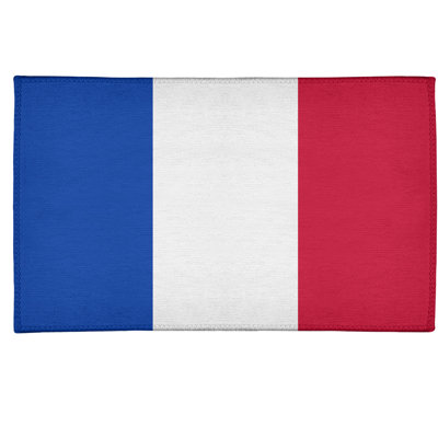 Tapis bleu à rayures de hockey national