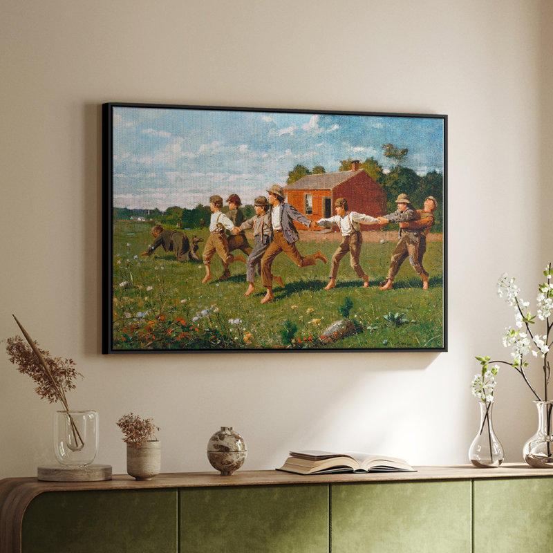 «Vintage Landscape -Lxxix» sur toile, Noir, H 17 po x l 25 po