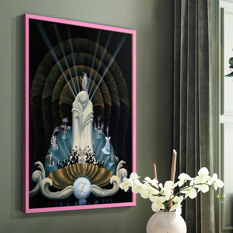 «Tranquility», reproduction encadrée - bois massif, H 14 po x l 11 po, Noir
