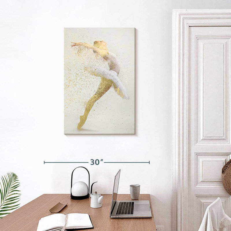 Ballerine abstraite, H 30 po x l 20 po