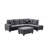 Right Chaise Sofa Set With Storage Ottoman