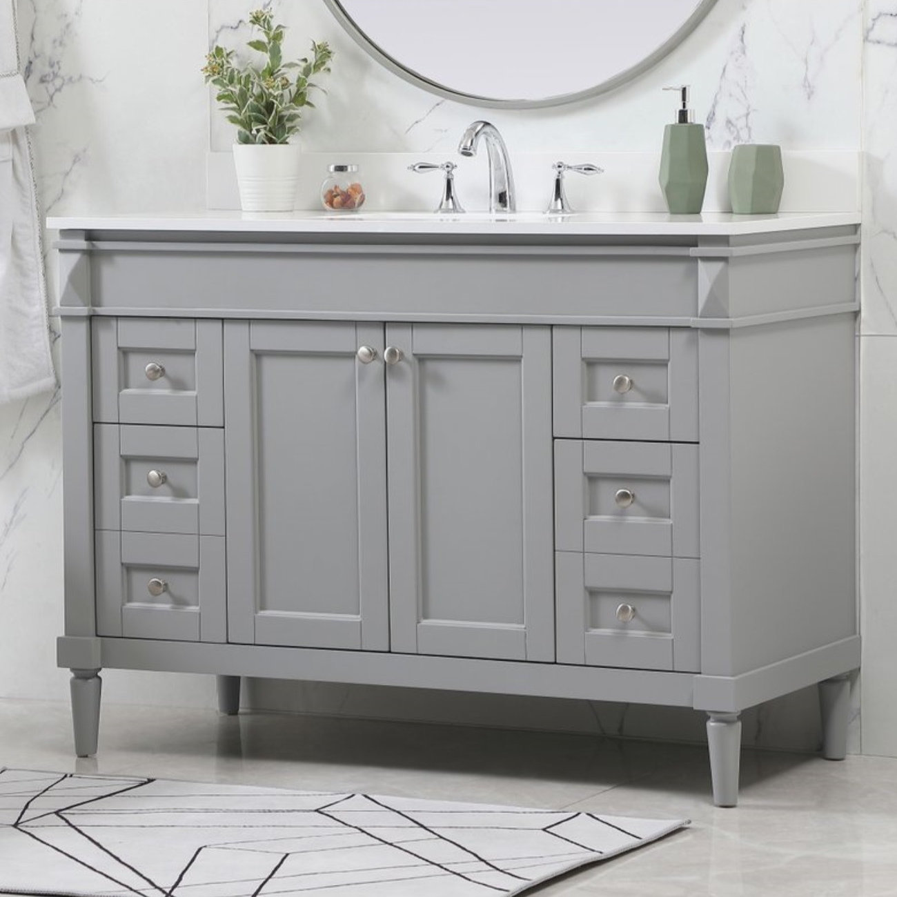 Readington 48'' Single Bathroom Vanity, Gray