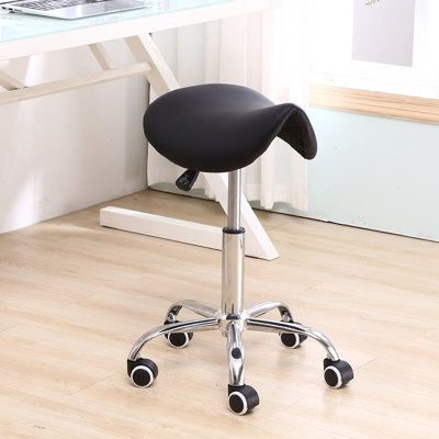 Adjustable Height Ergonomic Lab Stool with Wheels