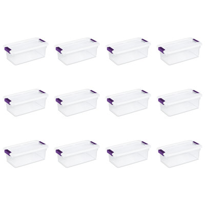 Sterilite Clear View Storage Container Tote w/ Latching Lid