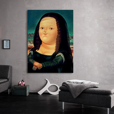 Mona Lisa - Unframed Painting on Canvas