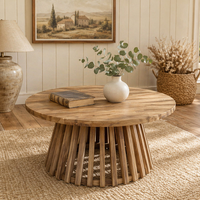 Acacia Wood Patio Coffee Table