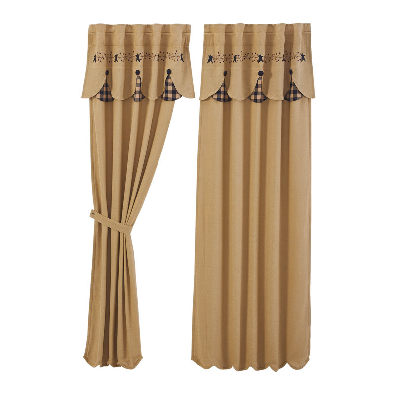 Cairra Cotton Blend Room Darkening Curtain Pair, 40" W x 84" L