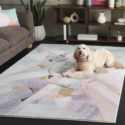 Tapis bleu / rose Germari 6937