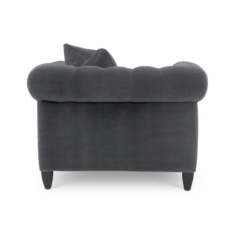 Fauteuil Chesterfield l 43 po Caspar, Thrillist Denim Sustain®