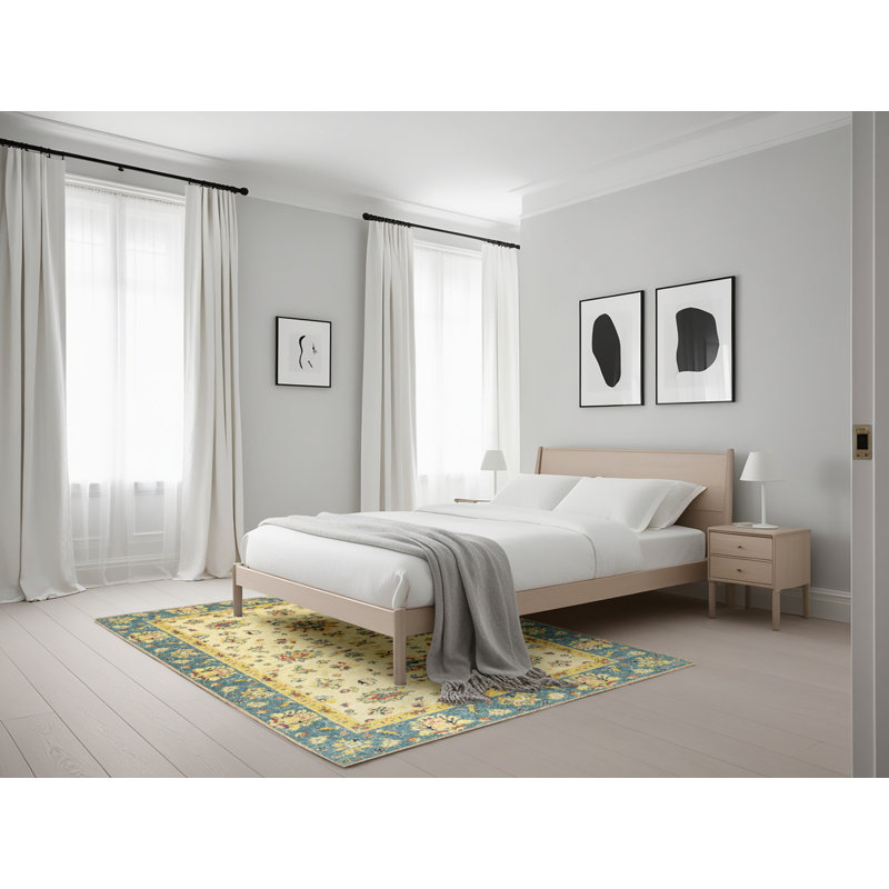 Tapis multicolore à motif abstrait Abd-Alkudos, Rectangle 5 pi x 7 pi