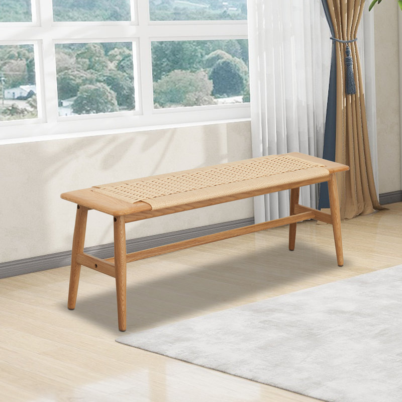 Gurmukh Solid Wood Bench, Entryway Bench, Dining Bench