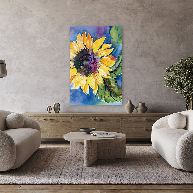 Jardin et ensoleillé contemporain, H 48 po x l 32 po