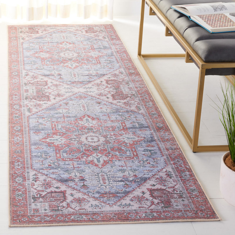 Tucson Performance Machine Washable Southwestern Rug, Round 5'