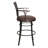 Maryrose Swivel Upholstered Counter Stool with Metal Frame-484553229