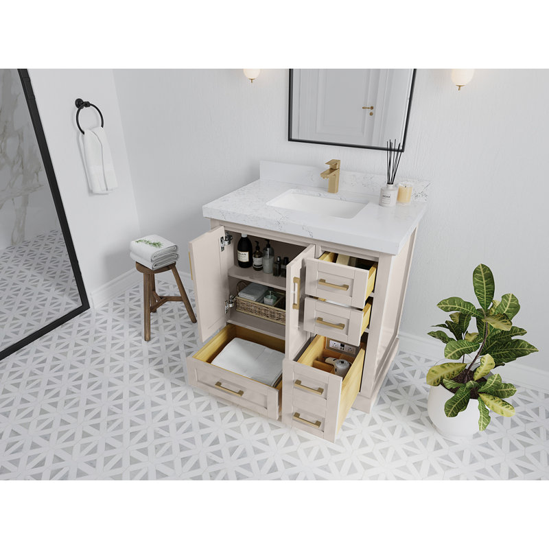 Boston 36 po X P 22 po Meuble-lavabo central D, 2 po - Or Viola