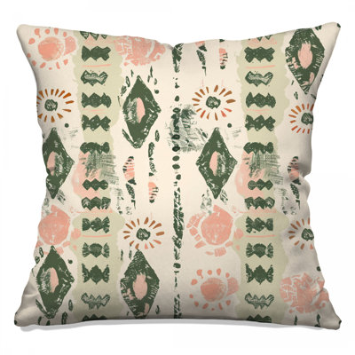 Abstract Tribal Pattern Double Sided Throw Pillows