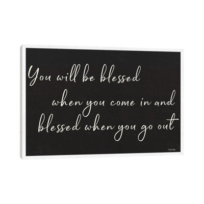 You Will Be Blessed 1 Piece Wall Art on Canvas
