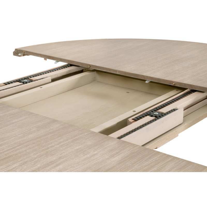 Table de salle à manger extensible Kizer, Gris naturel