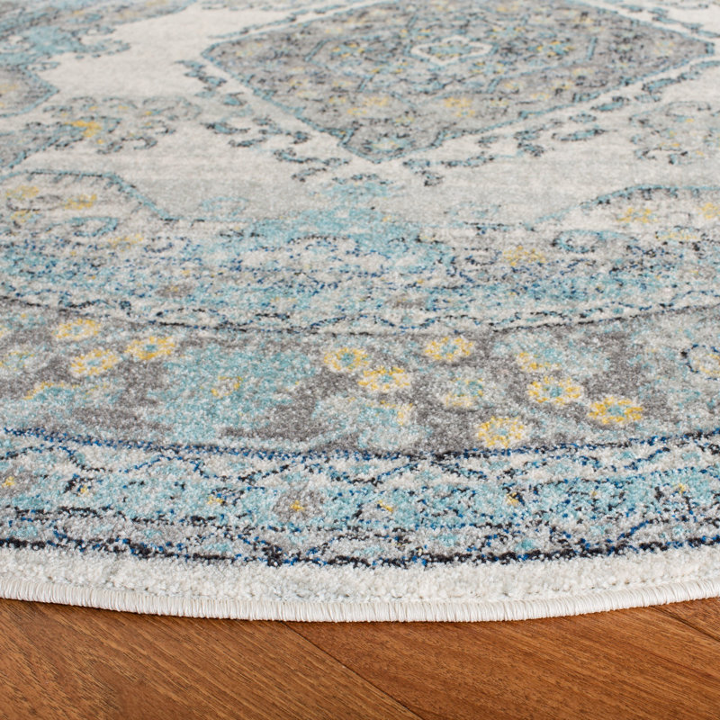 Gourdine Performance Oriental Rug, Round 6'7"