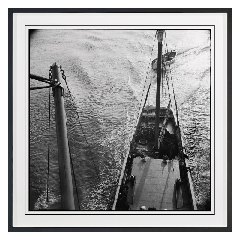 Boat Angles 3 Print by Grand Archives, 36" H x 36" W, Black Framed