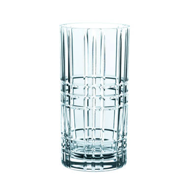 Reed & Barton Hudson Crystal Tailored Paid-Cut Design Highball