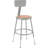 Backed Adjustable Height Ergonomic Industrial Stool Footring