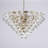 Transitional 15 Light Gold Crystal Chandelier