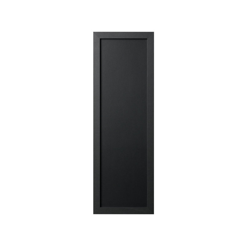Back2Chalk Bi-Office chalkboard, black frame, including chalk markers, 20cm H x 60cm W x 2cm D