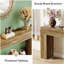 Table d'entrée en bois, console rustique, canapé