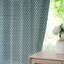 Fabdivine Handmade Block Print Floral Light Blue 2 Panel Set, Soft or Boho Pure Linen Pinch Pleated Curtains Perfect for Kitchen and Window Door 27x96 Inches Farmhouse 100% Blackout, Pinkcity-1940017113