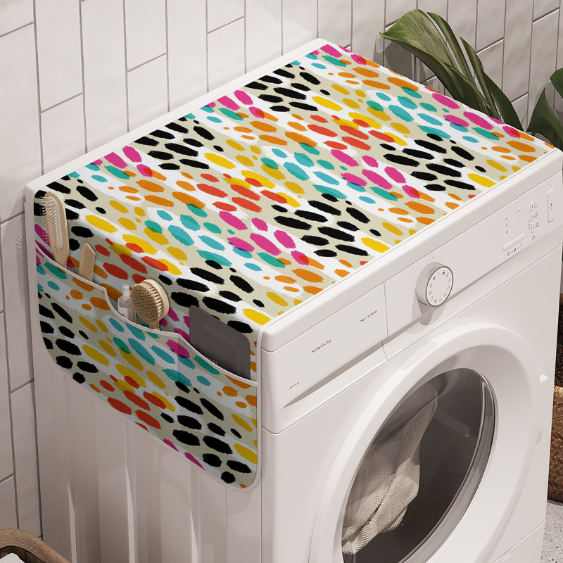 Ensemble de 2 paniers de rangement colorés pour machine à laver East Urban Home 47 po x 18,5 po