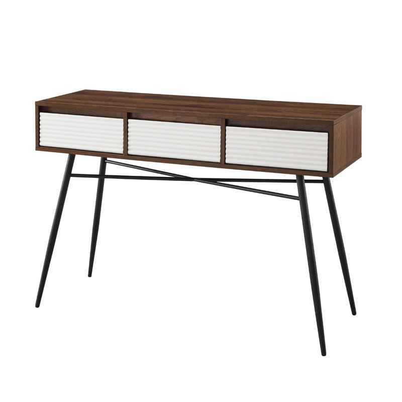 Nikolas Console Table, Dark Walnut