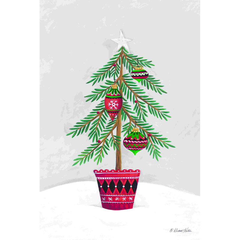 Arbre de Noël 2883495, H 18 po x l 12 po, Non, Cadre simple noir