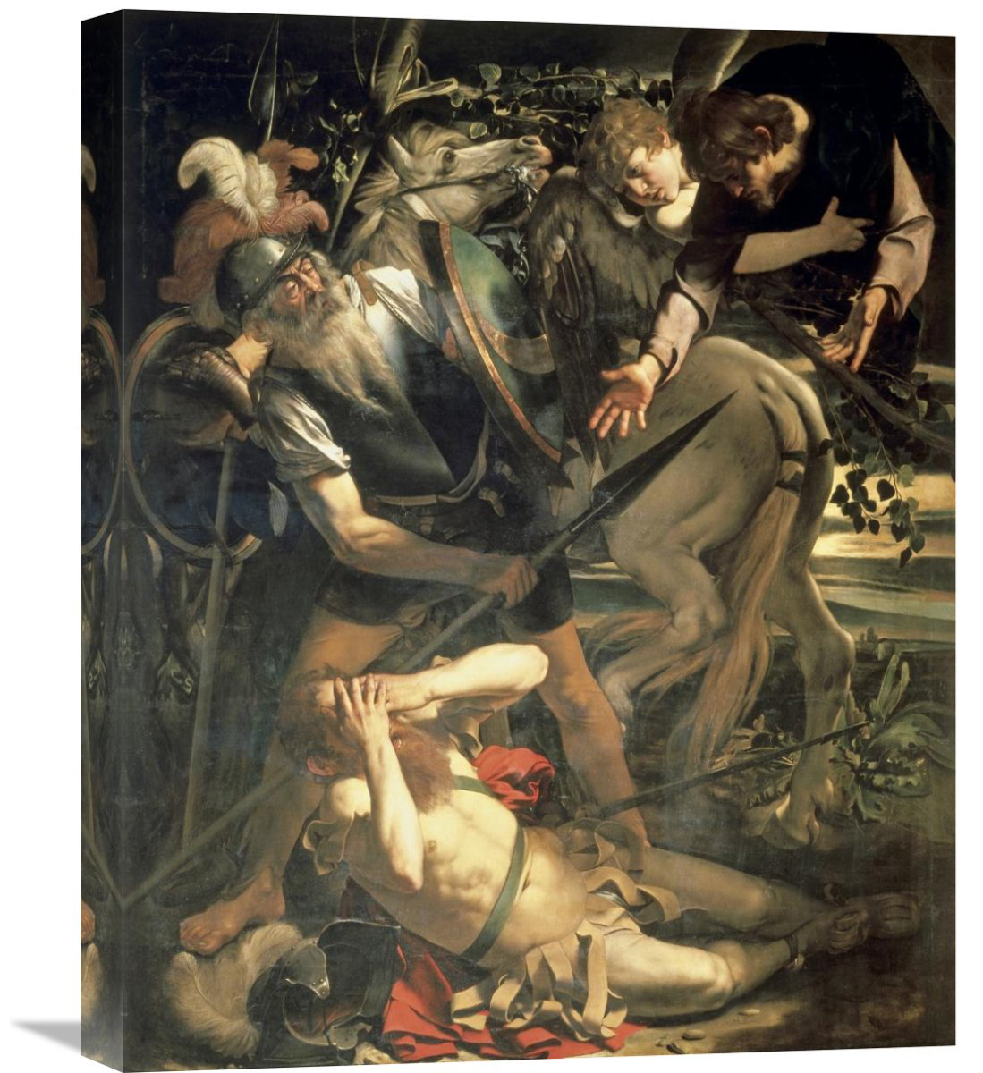 Global Gallery 'Conversion of St. Paul' by Caravaggio Painting Print on ...