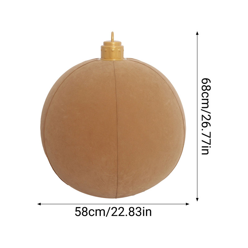Boule de décoration de Noël Boule de Noël gonflable d'extérieur 60cm, Coffee